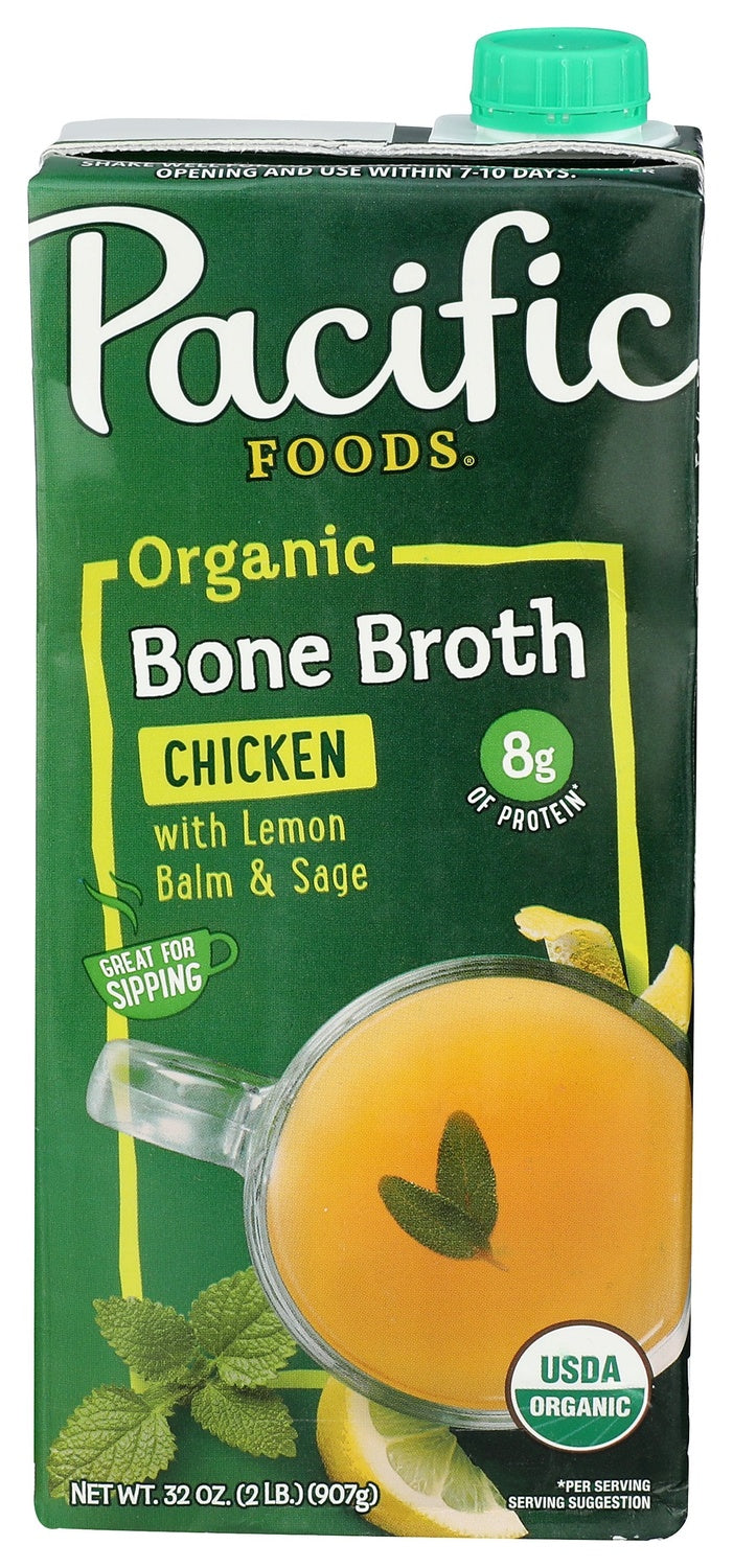 12-PACK OF BROTH CHICKEN LEMON BALM AND SAGE