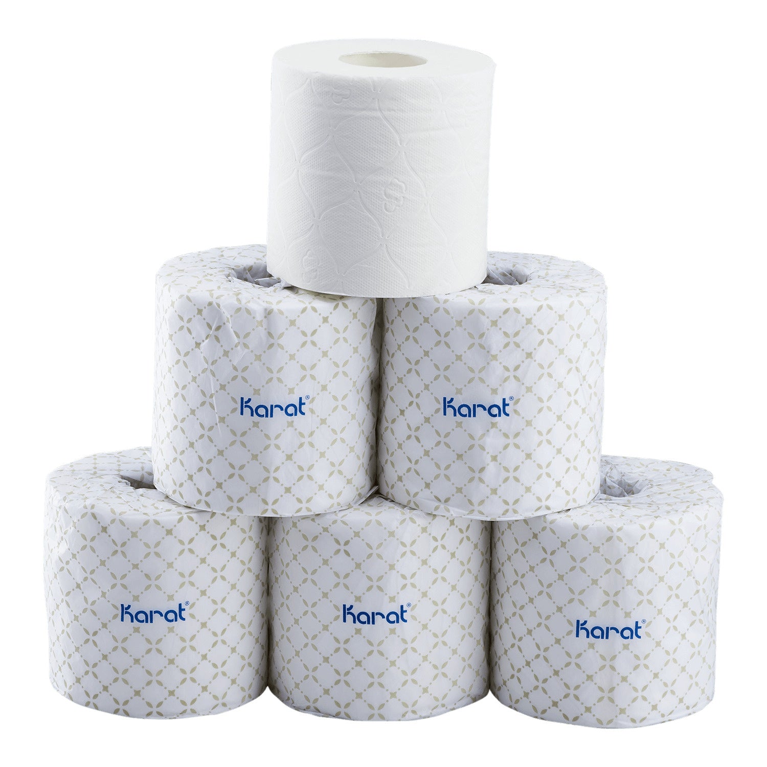 48-PACK OF Napkin Paper Karat 48 Rolls Standard 2-ply Toilet Paper Rolls