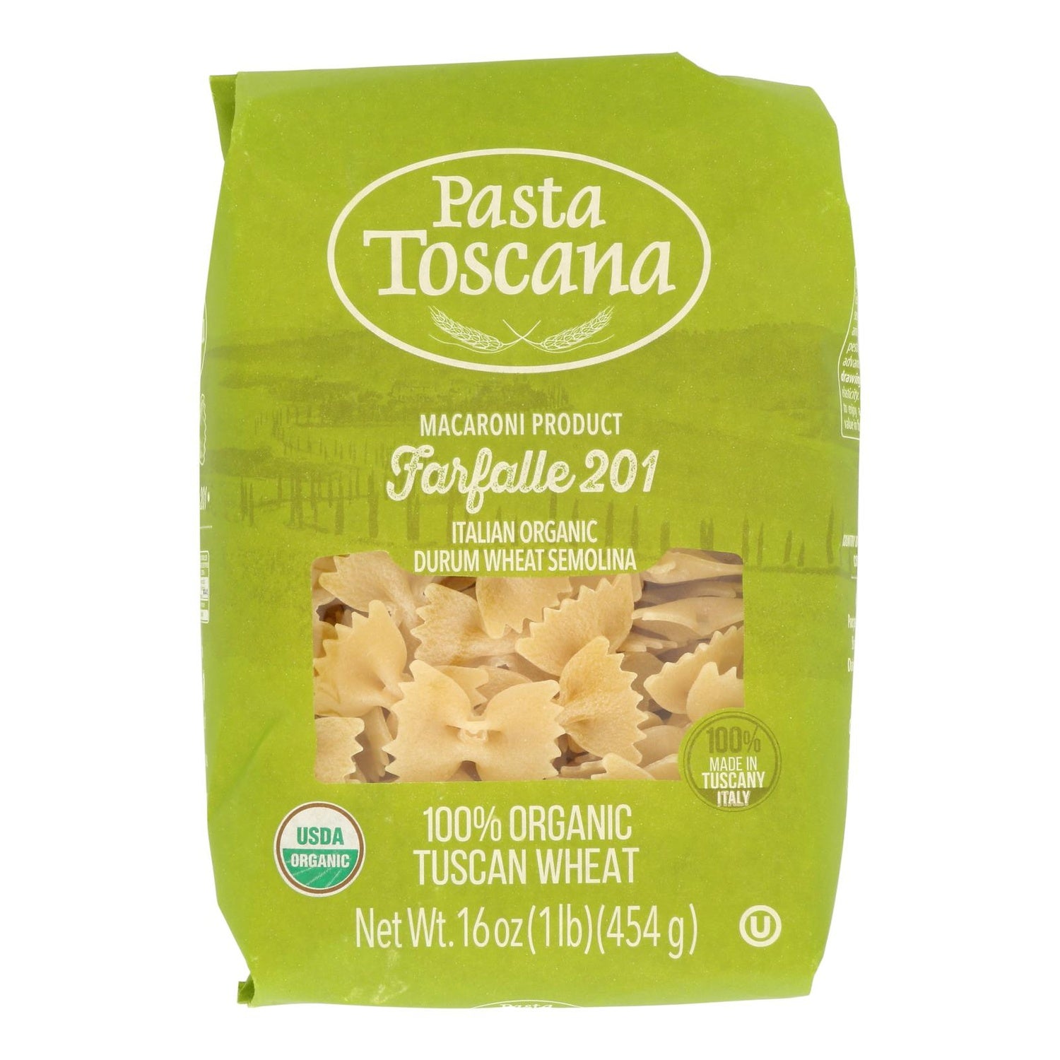 12-PACK OF PASTA FARFALLE TUSCAN WHEAT