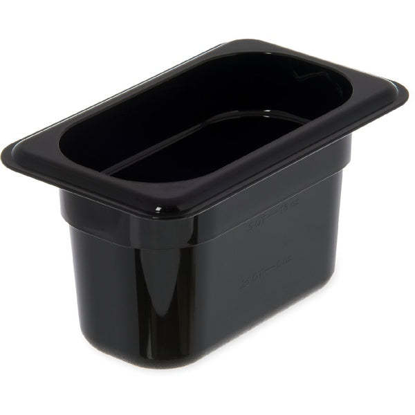 NINTH-PACK OF PAN FOOD BLK 1/9TH 4" DEEP