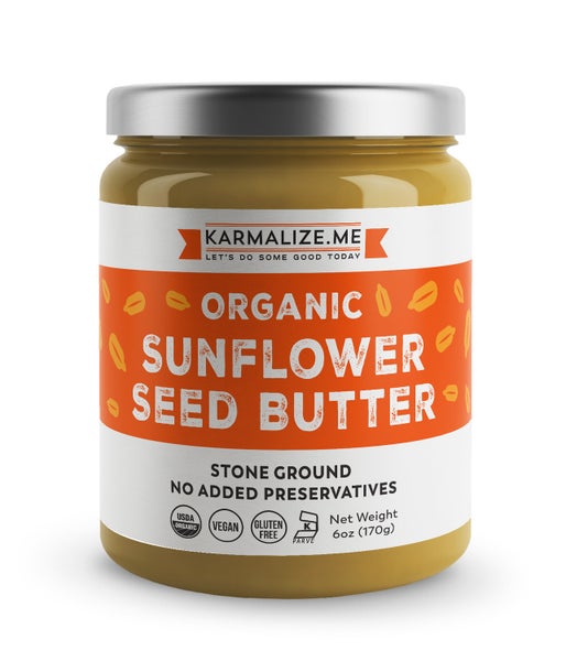 6-PACK OF Organic Sunflower Seed Butter, Karmalize