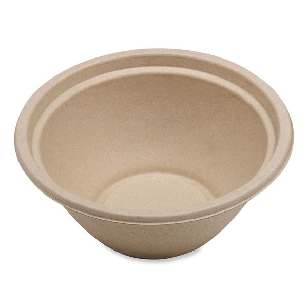 500-PACK OF Bowl Paper Eco-Friendly World Centric 32 oz Fiber Paper Bowls - Natural - 500 Count