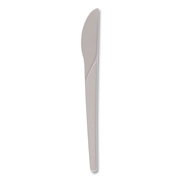 1000-PACK OF Cutlery Plastic Eco-Products EP-S011-W Plantware Compostable 6-Inch Knife - Sustainable Disposable Cutlery in White (1000 Count)