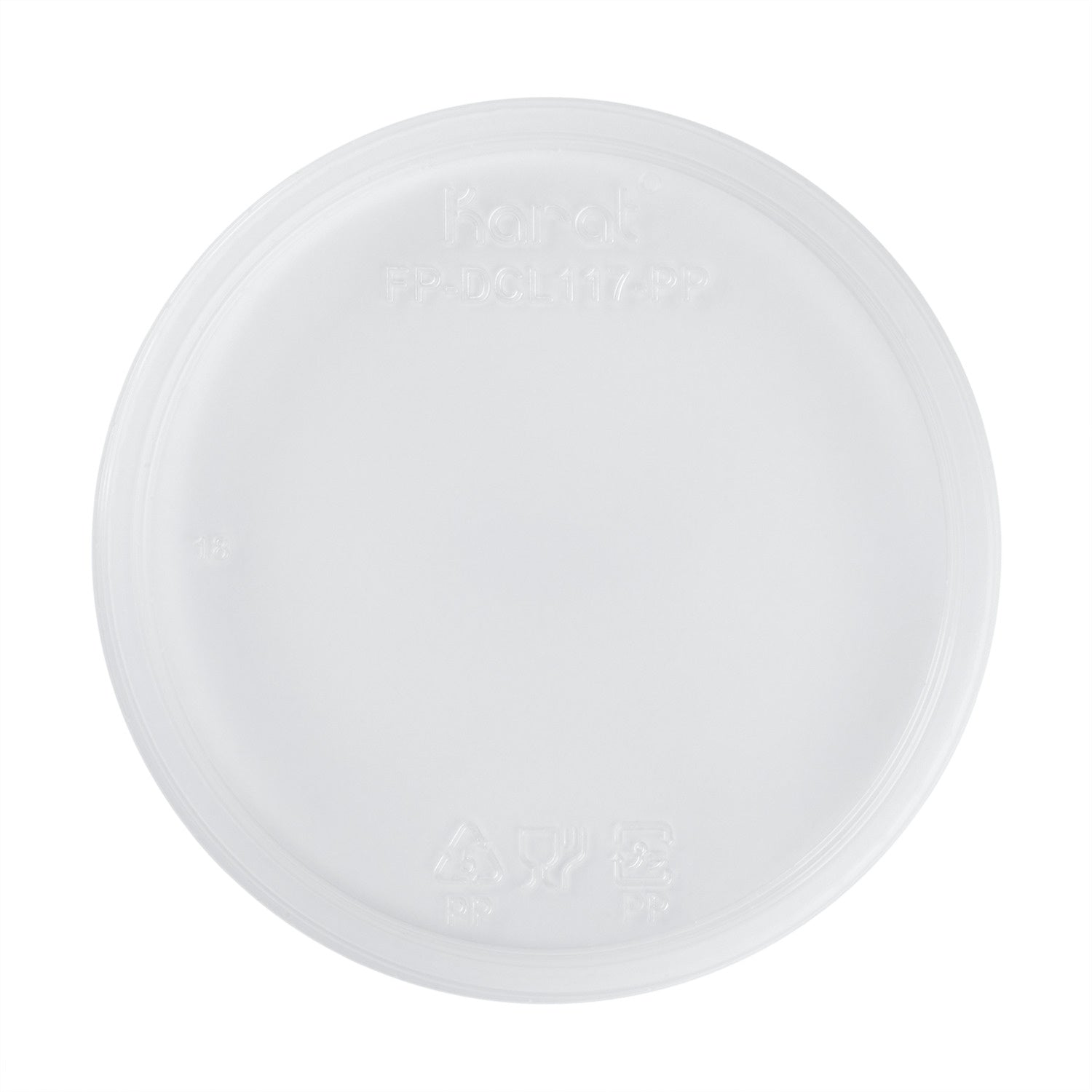 500-PACK OF Container Takeout Karat 500 ct 8-32 oz Deli Container Lids | PP | 117 mm