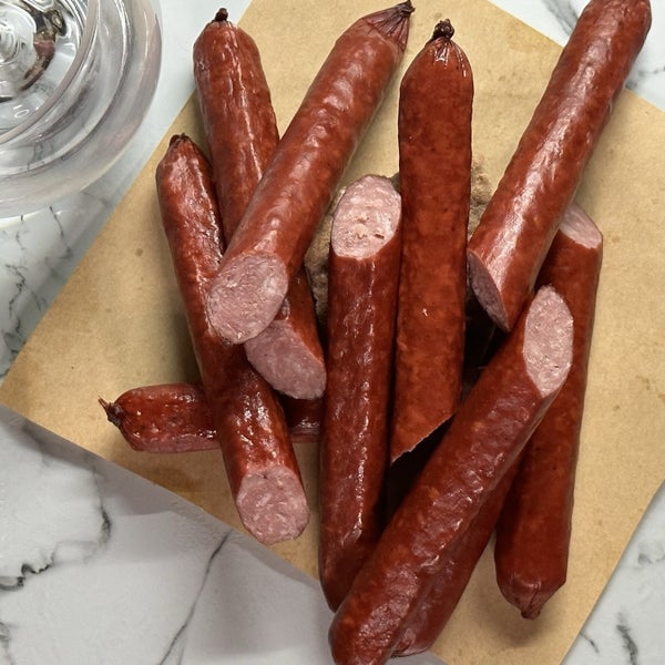 18-PACK OF Pork Snack Sticks Prime Ginister - Large, Booze Dogs
