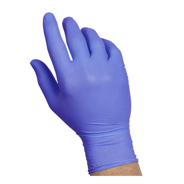 10-PACK OF GLOVE NITRILE FDSRV PF BLU LRG