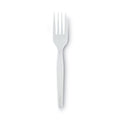 1000-PACK OF Cutlery Plastic Dixie FM217 Heavy Mediumweight Plastic Forks - White - 1000 Count Carton for Catering and Events