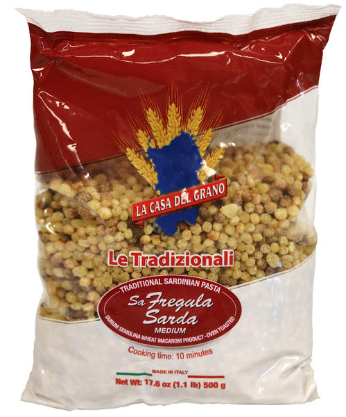 12-PACK OF PASTA FREGOLA SARDA MEDIUM