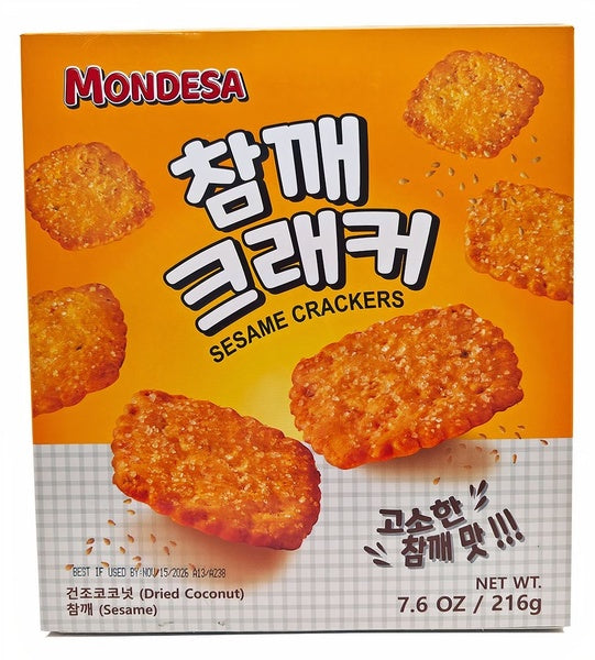6-PACK OF Crackers Sesame Mondesa, Takari International