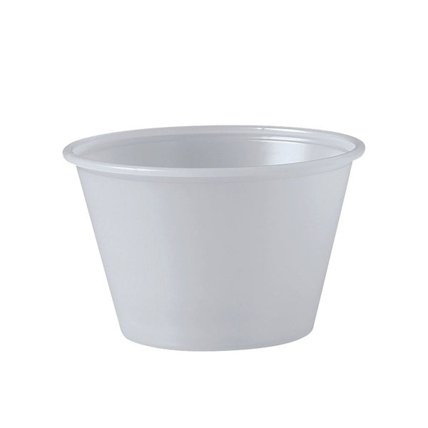 2500-PACK OF Container Food Dart P400N 4 oz. Translucent Polystyrene Portion Cups - Convenient 2500 Count for Food Service and More