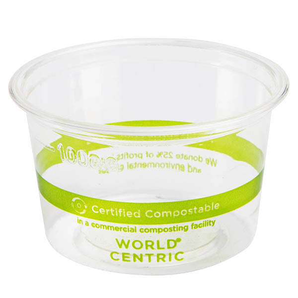 1000-PACK OF Cup Cold 4 oz World Centric Compostable PLA Cold Cups | 1000 count
