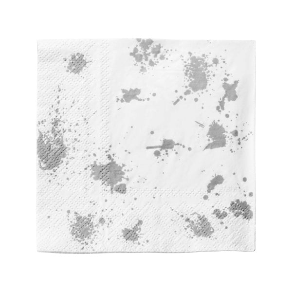 24-PACK OF Napkin Cocktail Splatter Paper