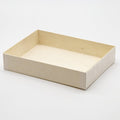 10-PACK OF Container Disp Wooden Foldable Rectangular Base 7.68x5.71x1.5 in