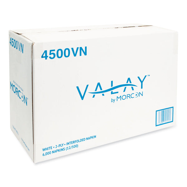 12-PACK OF REMOVE - NAPKIN WHITE INTERFOLDED NAPKINS 2 PLY - 6000 NAPKINS