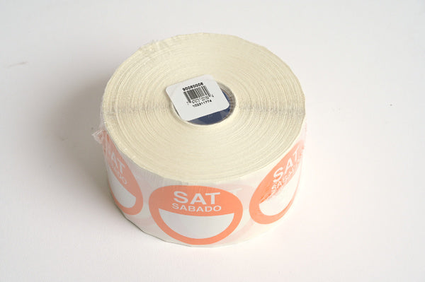 1000CT-PACK OF LABEL ROLL PERM RND CLD SAT 2"