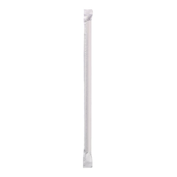 1-PACK OF STRAW PAPER WRAP WHITE 7.75