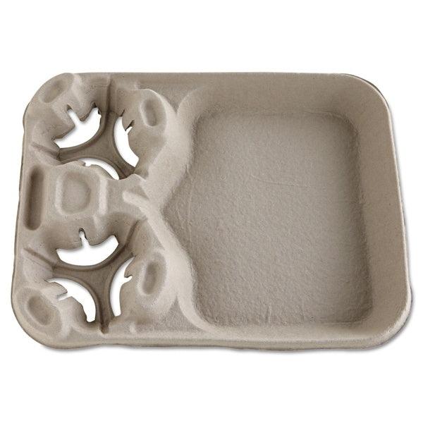 100-PACK OF Tray Food Chinet 20990 StrongHolder Molded Fiber Cups and Food Trays - 8 oz and 44 oz Size - Beige - 100 Count Carton for Convenient To-Go Orders