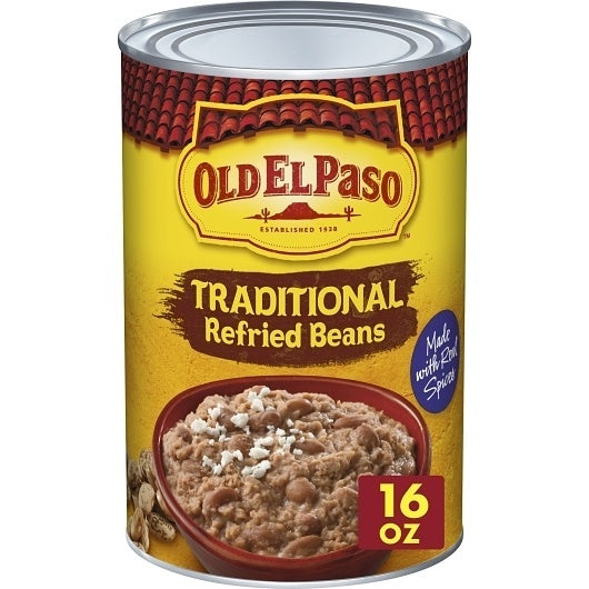 12-PACK OF Traditional Refried Beans Old El Paso, 12 - 16 Oz