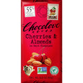 144-PACK OF Cherries & Almonds Dark Chocolate Bar Chocolove Chocolate, 12 - 12 - 3.2 Oz