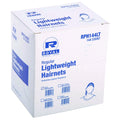 2880-PACK OF AmerCareRoyal RPH144LTBK 24 in. Nylon Lightweight Latex-Free Hairnets - Black (2880/Carton)
