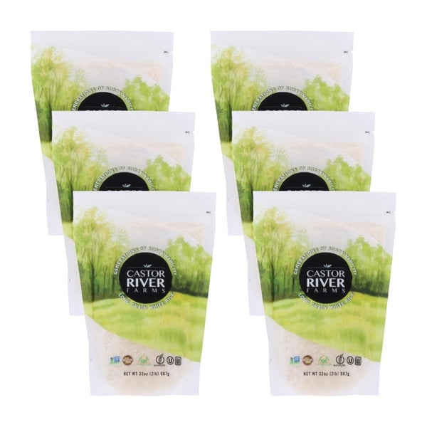 6-PACK OF Rice White Long Grain Castor River Fa 32 oz