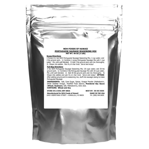 5-PACK OF Seasoning Mix Portuguese Sausage NOH Foods