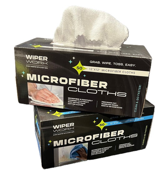 50 CT-PACK OF CLOTH DISPOSABLE MICRFBR WHT