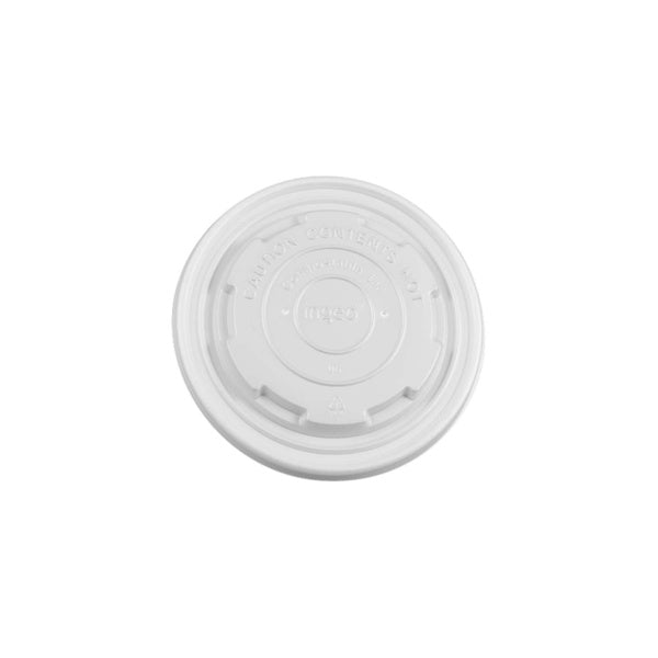 500-PACK OF Lid Togo Karat Earth 114.6mm Compostable Flat Lids for 12-16oz Paper Food Container & 24-32oz Gourmet Food Container - 500 pcs