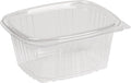 300-PACK OF Container Compostable 16oz PLA Hinged Rectangular Deli