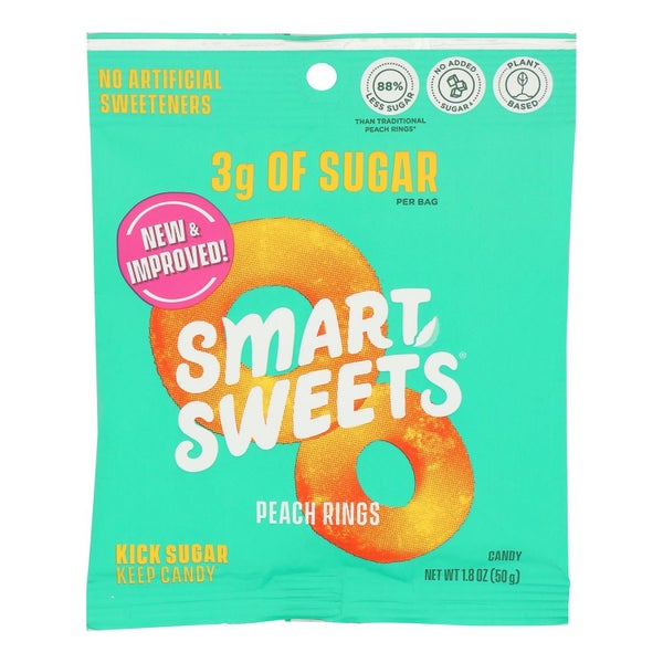 12-PACK OF CANDY GUMMY PEACH RINGS