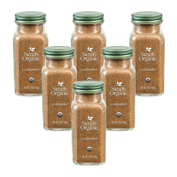 6-PACK OF Spice Coriander Simply Organic 2.29 oz