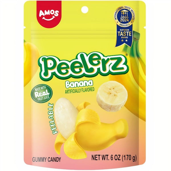 36-PACK OF Candy Banana Gummy Amos Peelerz