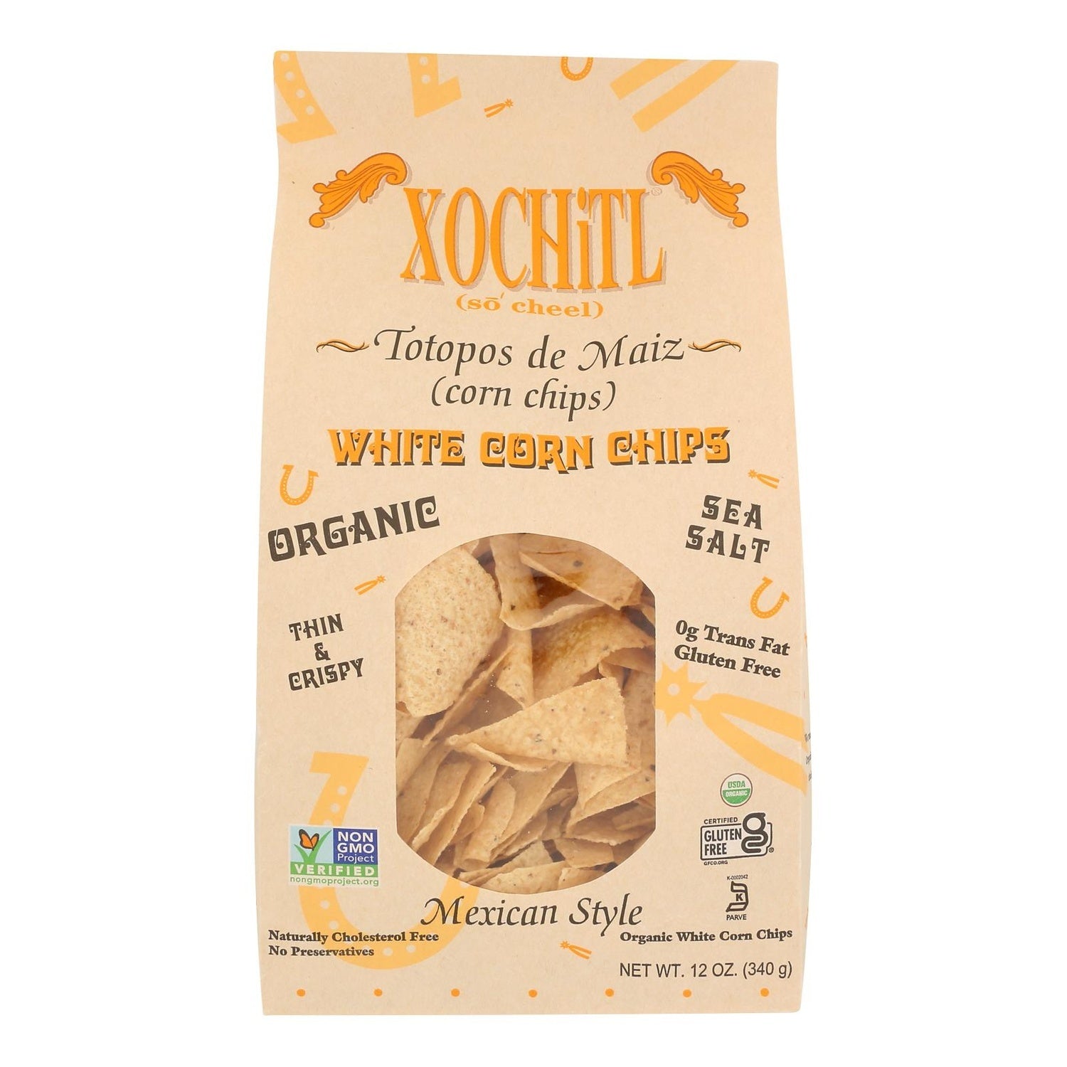 10-PACK OF TORTILLA CORN THIN & CRISPY, SEA SALT