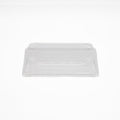 50-PACK OF Heavy Duty Container Disp 10.1"x7.4"x2"Black Sushi Tray w/ Clear Lid #025 200sets
