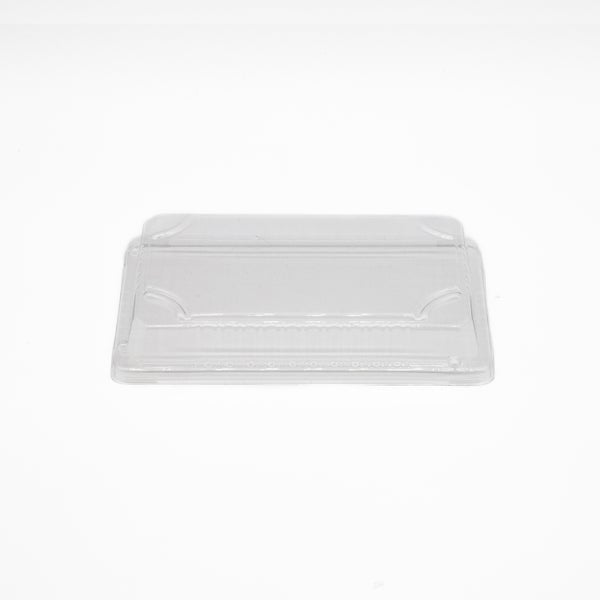 50-PACK OF Heavy Duty Container Disp 10.1"x7.4"x2"Black Sushi Tray w/ Clear Lid #025 200sets