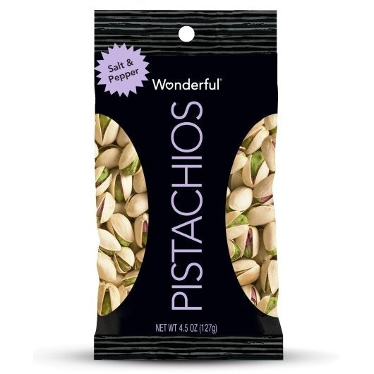 24-PACK OF Pistachio Salt & Pepper Wonderful Pistachio, 3 - 8 - 4.5 Oz