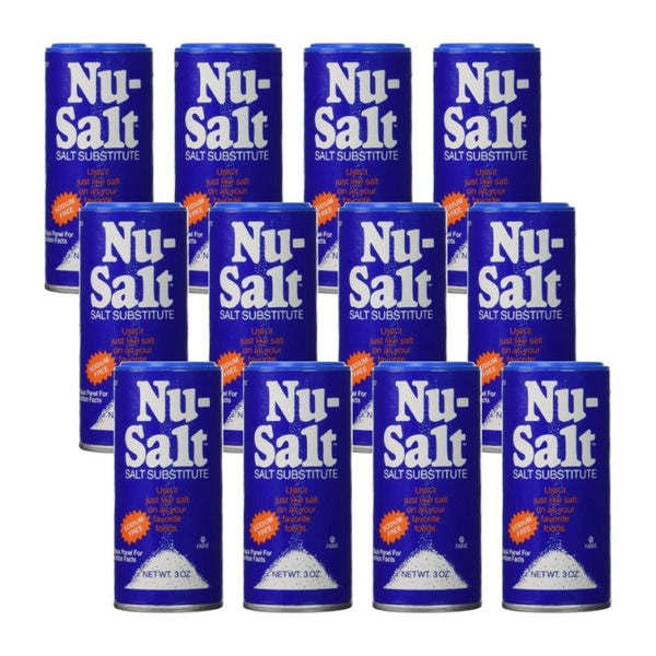 12-PACK OF Salt Substitute Shaker Nu Salt 3 oz