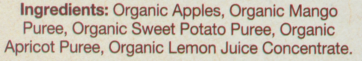 6-PACK OF SAUCE APPLE MANGO, SWEET POTATO, APRICOT