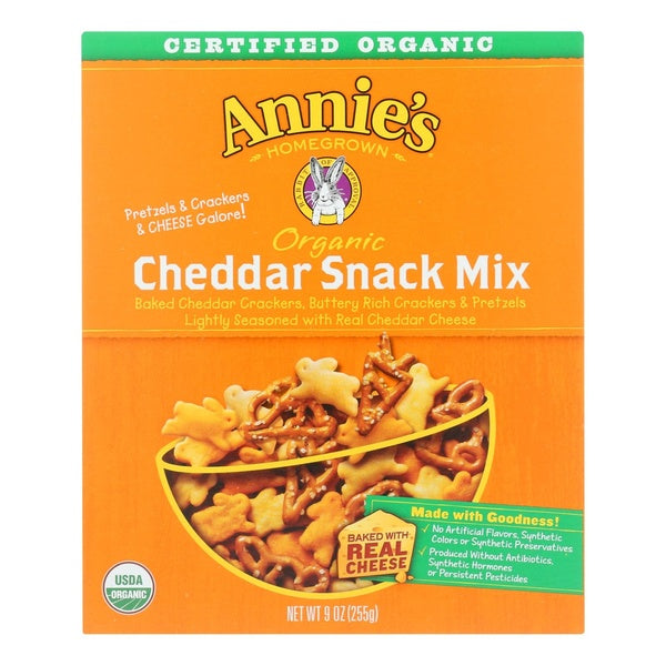 12-PACK OF Snack Mix Cheddar Bunny Annies Homegrow 9 oz