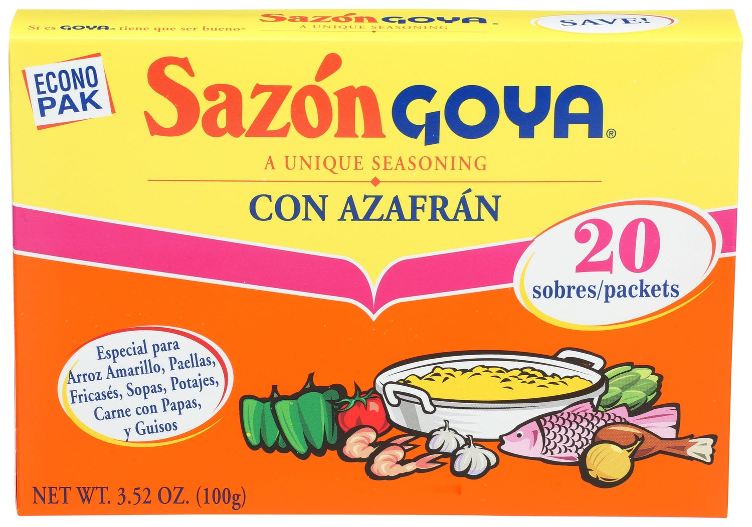 18-PACK OF SEASONING ASSORTED CON AZAFRAN