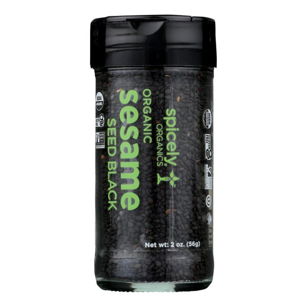 3-PACK OF Seed Sesame Black Organic Spicely Organics 2 oz