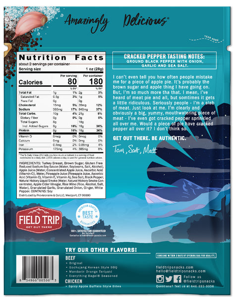 9-PACK OF TURKEY JERKY CRACKED PEP