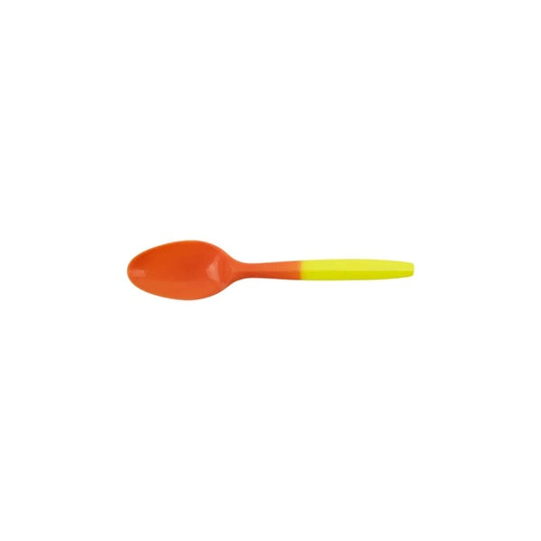 1000-PACK OF Teaspoon Plastic Karat 1,000 ct PP Plastic Medium Weight Color Changing Tea Spoons, Yellow to Orange