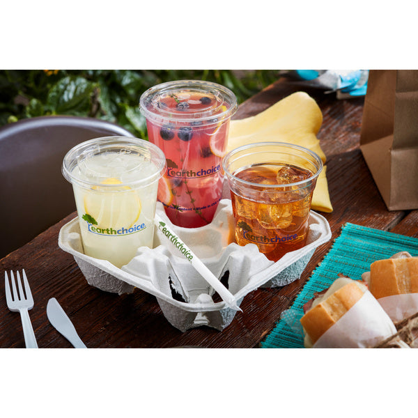 12-PACK OF LID PLAS CLR FLT W/SLT F/12-24