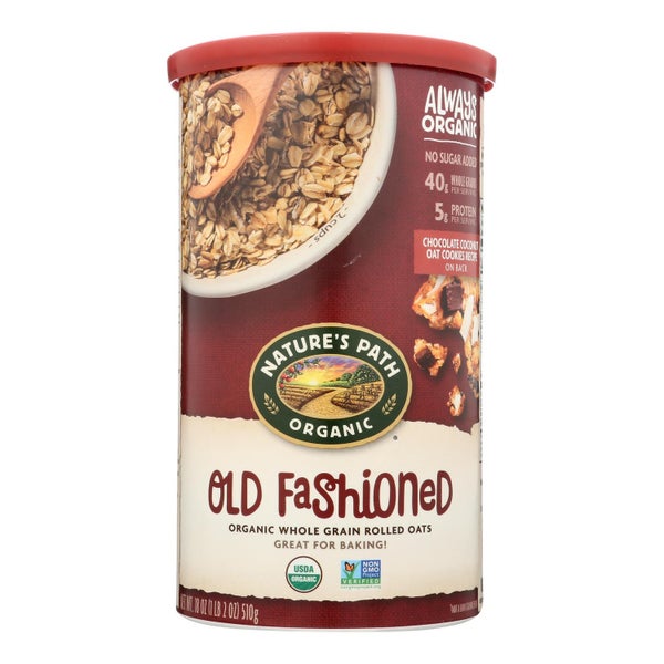 6-PACK OF Oat Rolled Organic Old Fashioned Nature's Path 18 oz