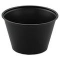 2500-PACK OF Container Food Dart P400BLK 4 oz. Black Polystyrene Portion Cups - Perfect for Food Service and More (2500 Count)