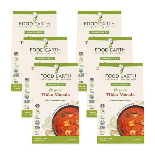 6-PACK OF Sauce Tikka Masala Food Earth 10.58 oz
