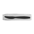 1000-PACK OF Knife Plastic Karat 1,000 ct PS Plastic Heavy Weight Knives Wrapped, Black