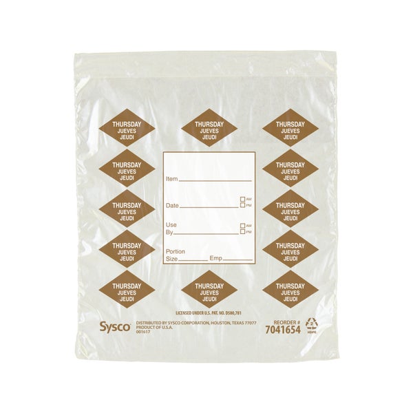 1-PACK OF BAG PLAS PRTN 6.5X7 BRN THU