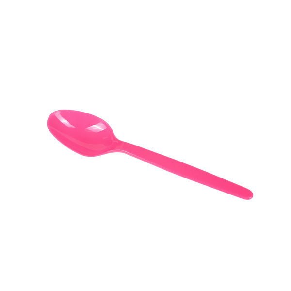 1000-PACK OF Teaspoon Plastic Karat 1,000 ct PS Plastic Heavy Weight Tea Spoons, Pink